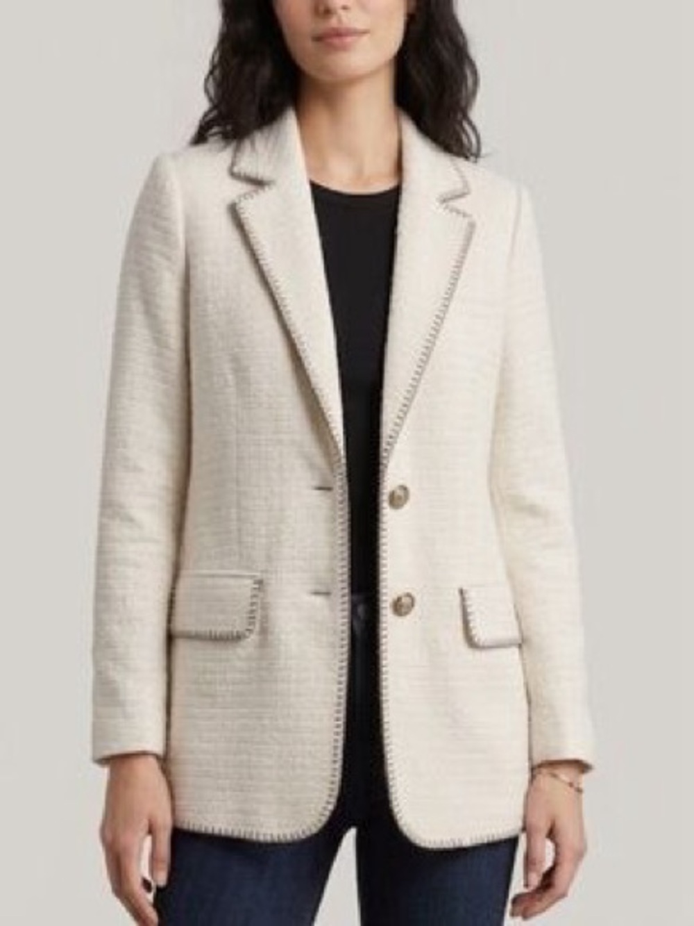 7 For All Mankind Bouclé Blazer Jacket